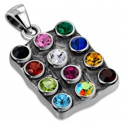 Medium Silver Hoshen Pendant, p409